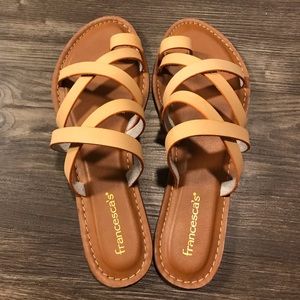 NWOT Nude Sandals